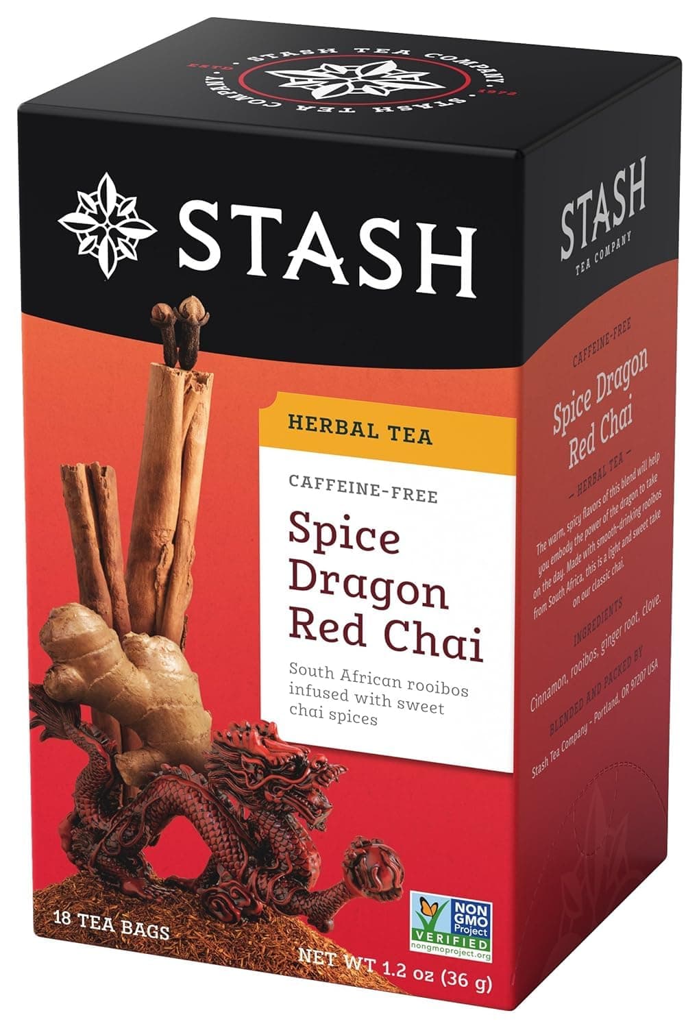 Tea Spice Dragon Red Chai Herbal Tea, 18 Count
