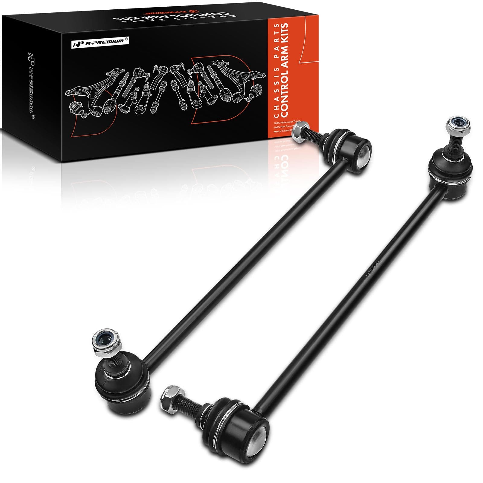 A-Premium 2 x Front Sway Bar Links Stabilizer Bar Links, Compatible with Hyundai Accent 2006-2011, Kia Rio/Rio5 2006-2011