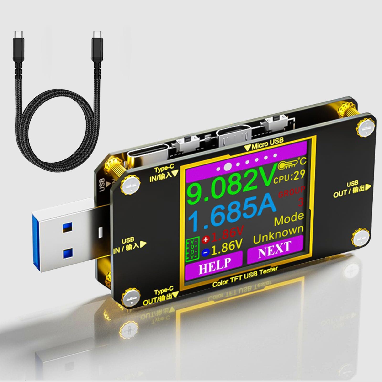 USB C Power Meter Tester