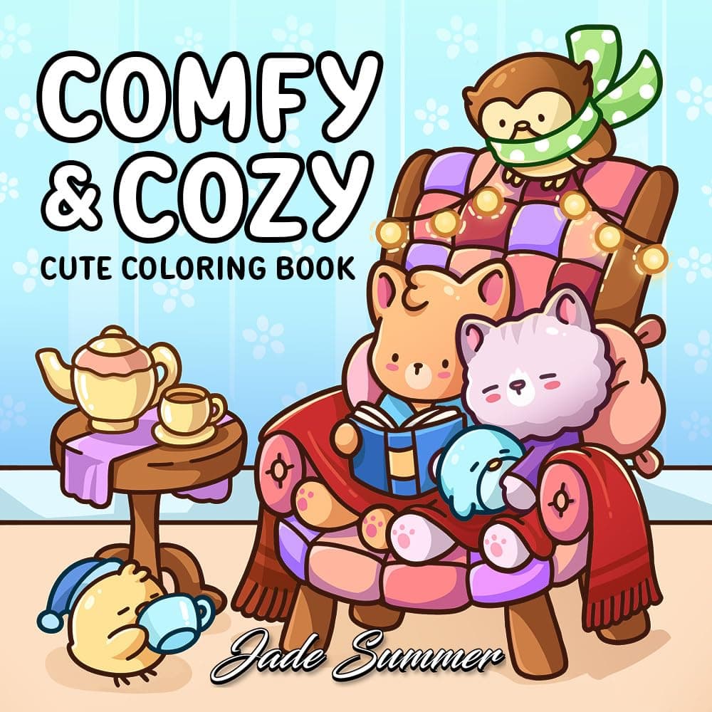 Comfy and Cozy Coloring Book
