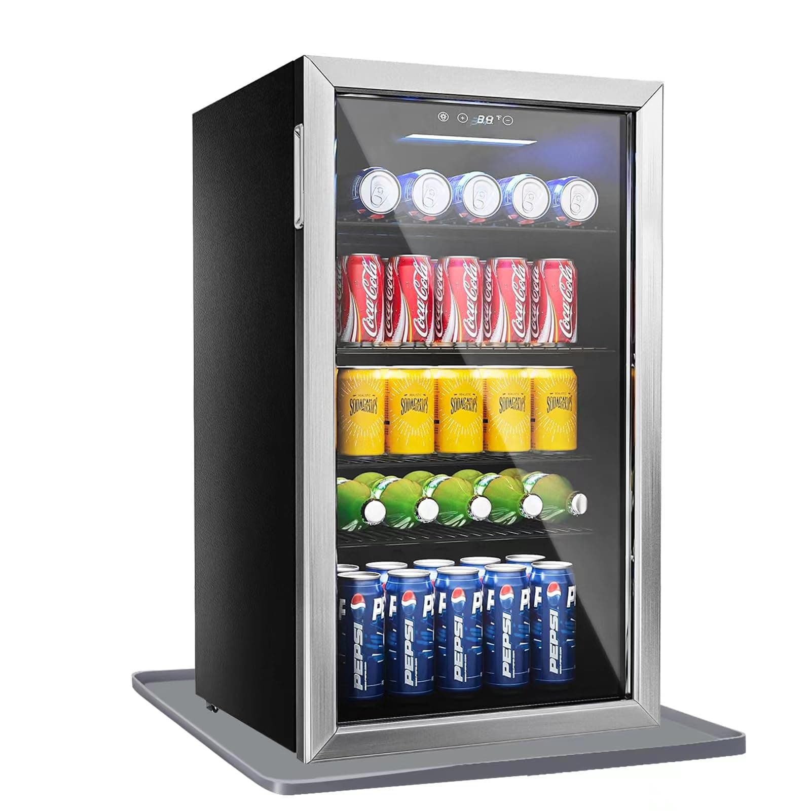 Mini fridge Silicone Mat with Raised Edge, Under Washing Machine Pad Under Mini Refrigerator Freezer Protect From Appliance Leaks Water Spills absorbent (Grey, 24'' x 24'')