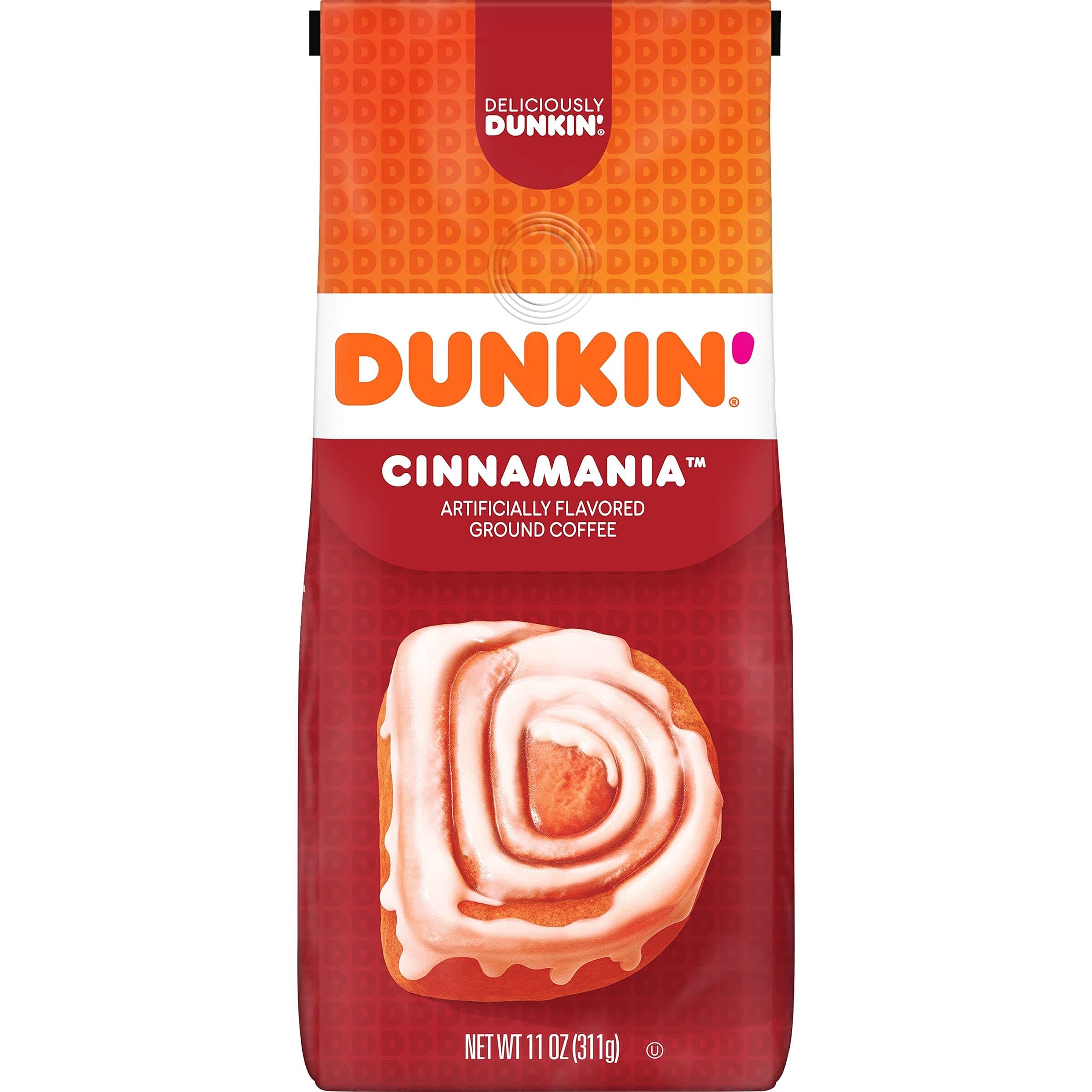 Dunkin' Donuts Bakery Series Cinnamon Roll Flavored Ground Coffee, 11 Ounces