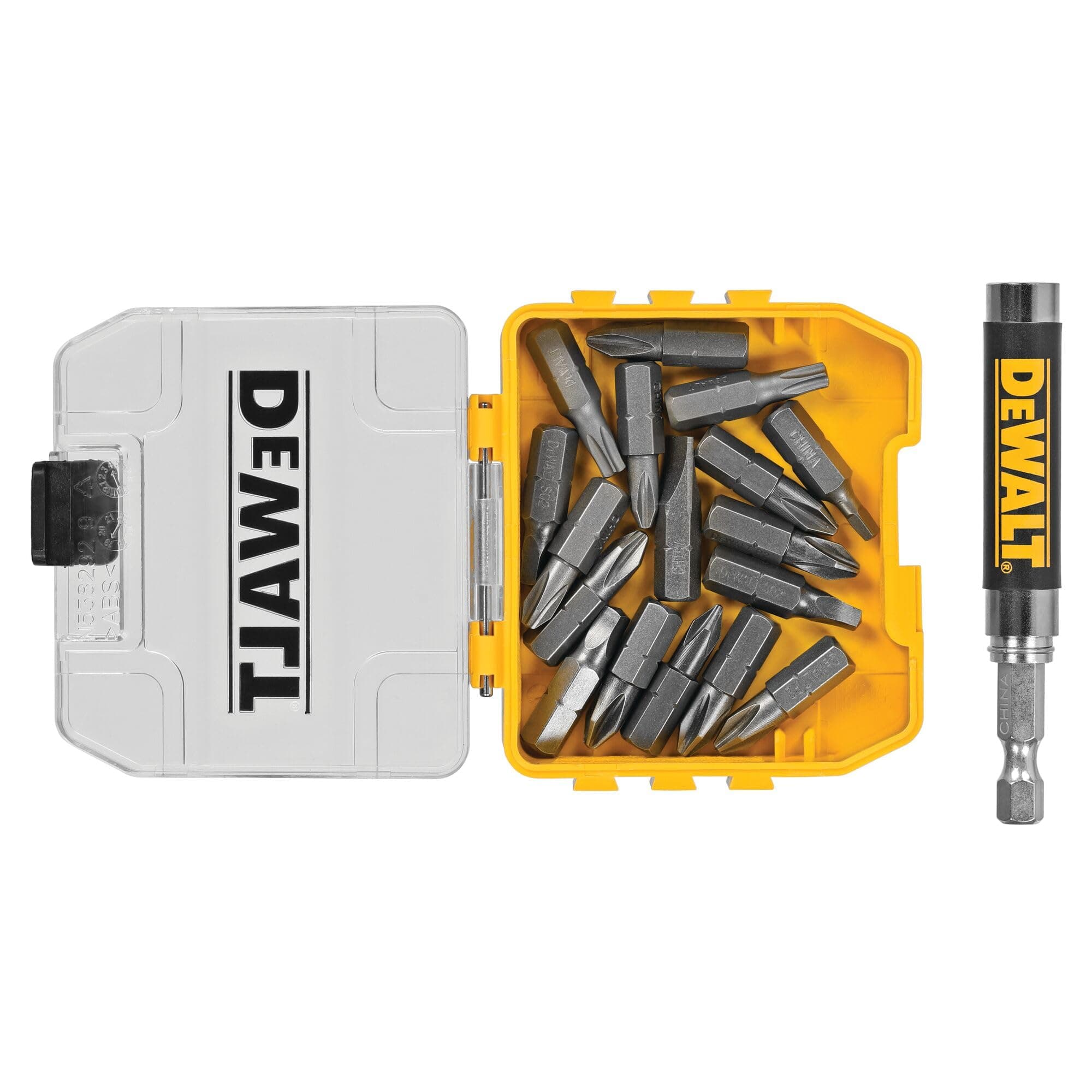 18 pc. Compact Magnetic Drive Guide Set, Yellow (DWAF2058CS)