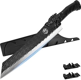 XYJ Portable Chef Knife Set Professional,Since 1986,10 Inch Camping Slicing Cooking Kitchen Knives,Butcher Knife,BBQ Outdoor Knives,Ergonomic Handle,High Carbon Steel