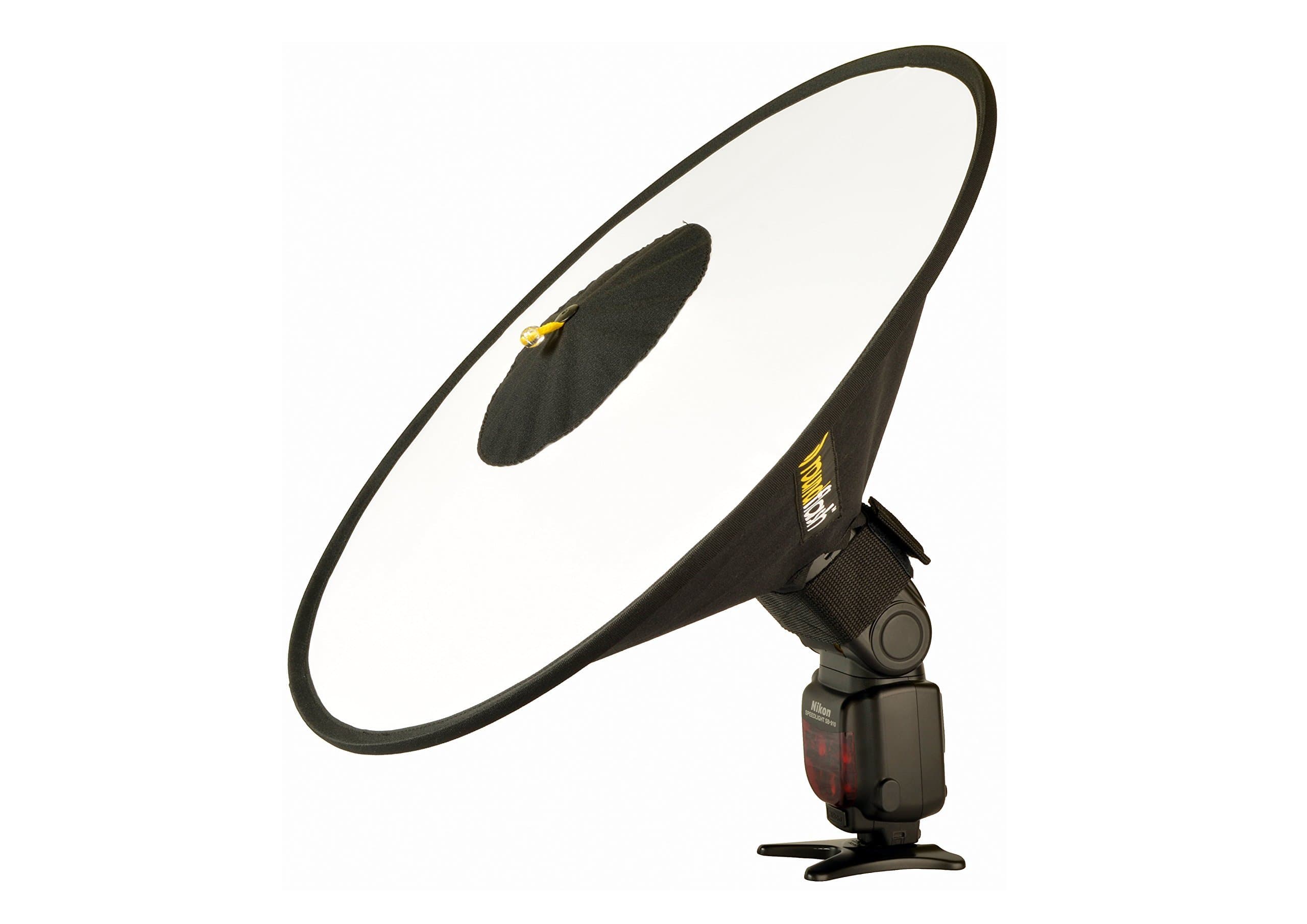 RoundFlash Beauty Dish Collapsible Softbox for External On-Camera Shoe-Mounted Flash Units