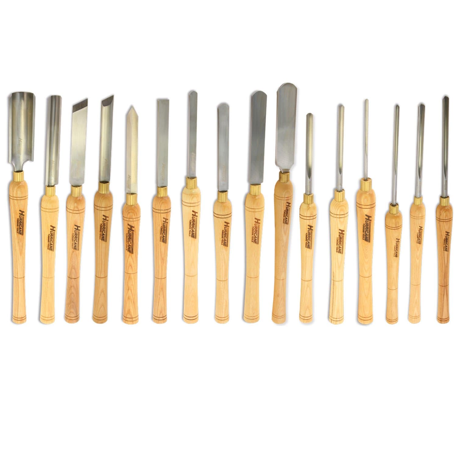 Hurricane Turning Tools, HSS, 16 Piece Master Set, Standard Series Woodturning Tools