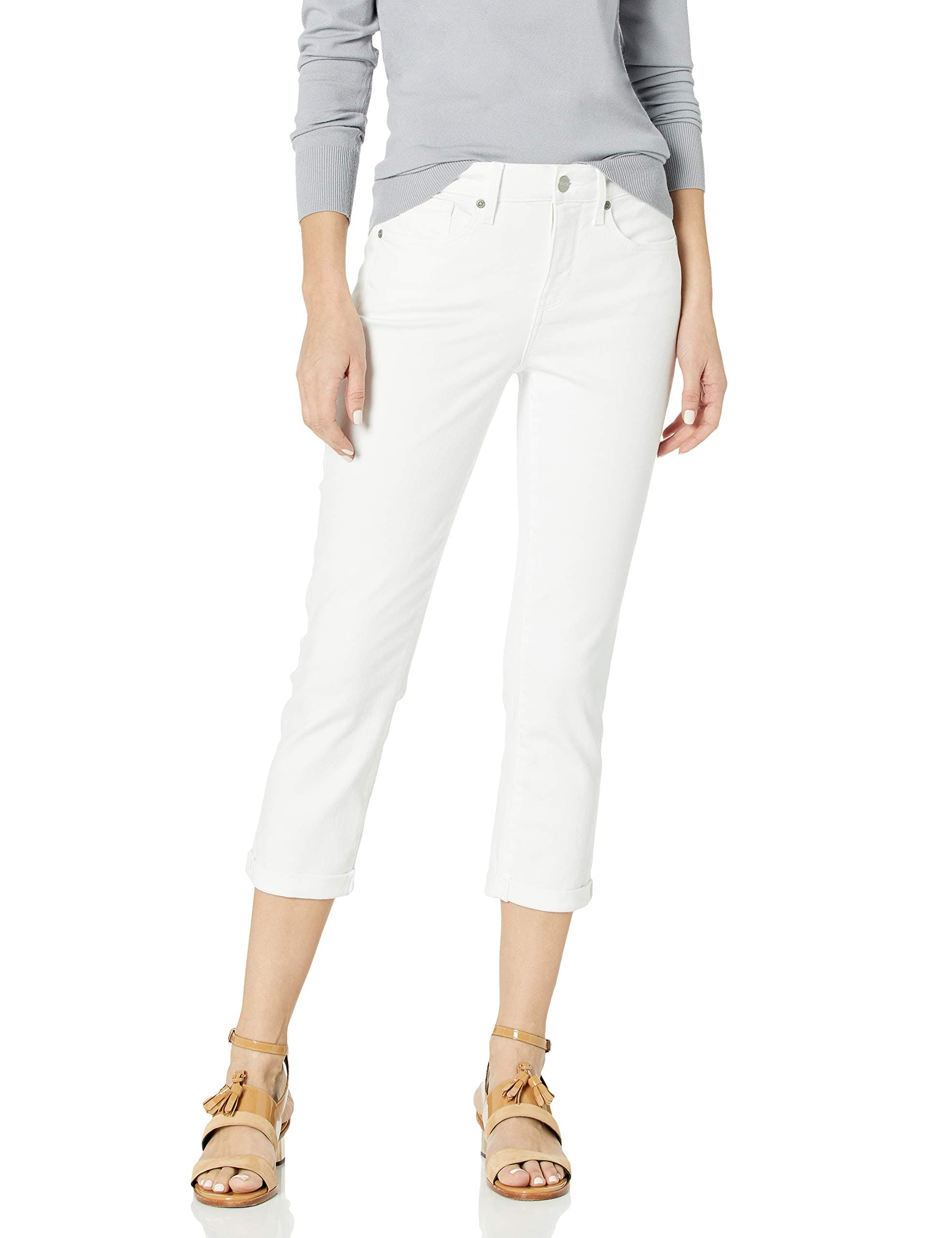 NYDJChloe Capri Jeans in Optic White