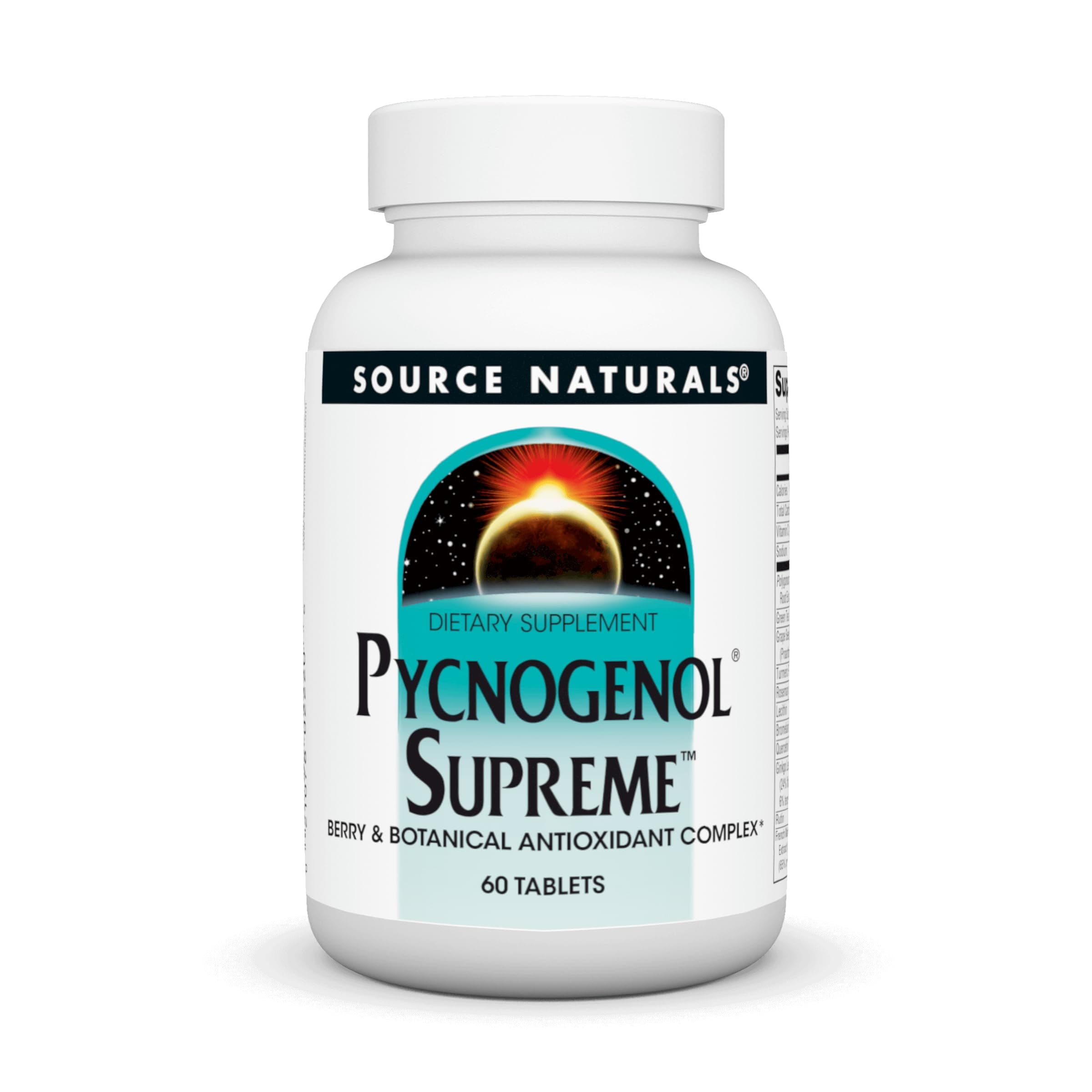 Source Naturals Pycnogenol Supreme, Berry & Botanical Antioxidant Complex* - 60 Tablets