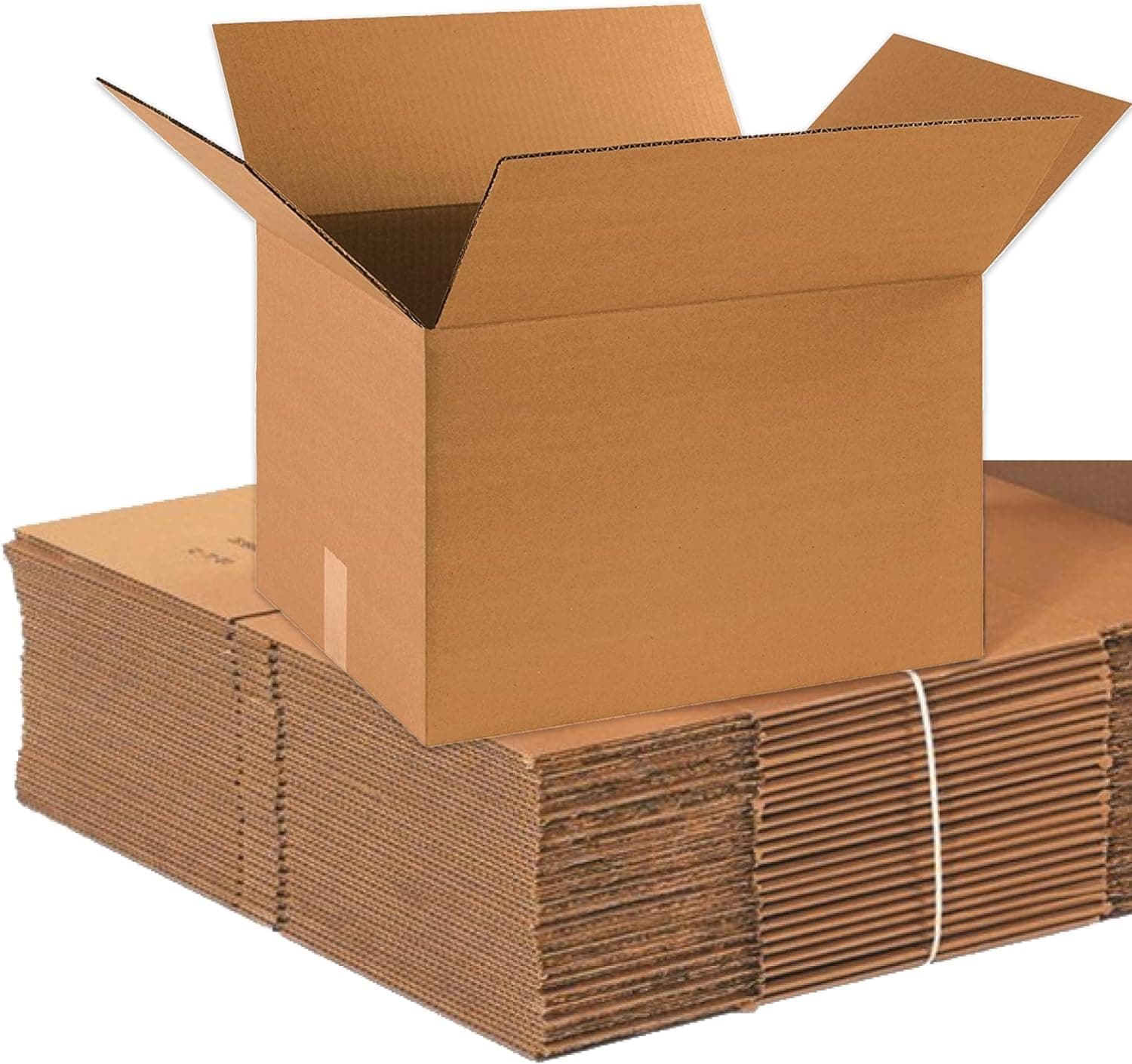 valuxe25 Pack Double Wall Corrugated Cardboard Moving Boxes - 20 x 15 x 10 cm, Recyclable Brown Cartons for Packaging, Shipping & Storage, 10 KG Capacity, 3 ply