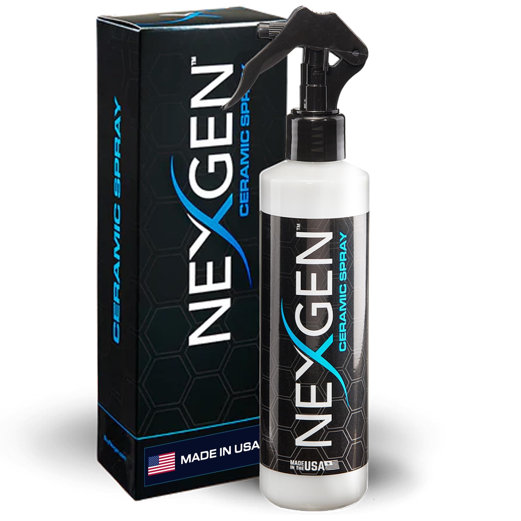 Nexgen Ceramic Spray Silicon Dioxide — Easy to Apply, Ceramic Coating Spray for Cars — Professional-Grade Protective Sealant Polish for Cars, RVs, Motorcycles, Boats, and ATVs — 8oz Bottle
