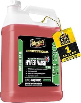 D110 Hyper Wash Foaming Car Wash, Lifts Off Dirt and Leaves a Rich Shine, Car Wash Soap Helps Preserve Wax, Highly Concentrated Formulation for Extended Use, 1 Gal