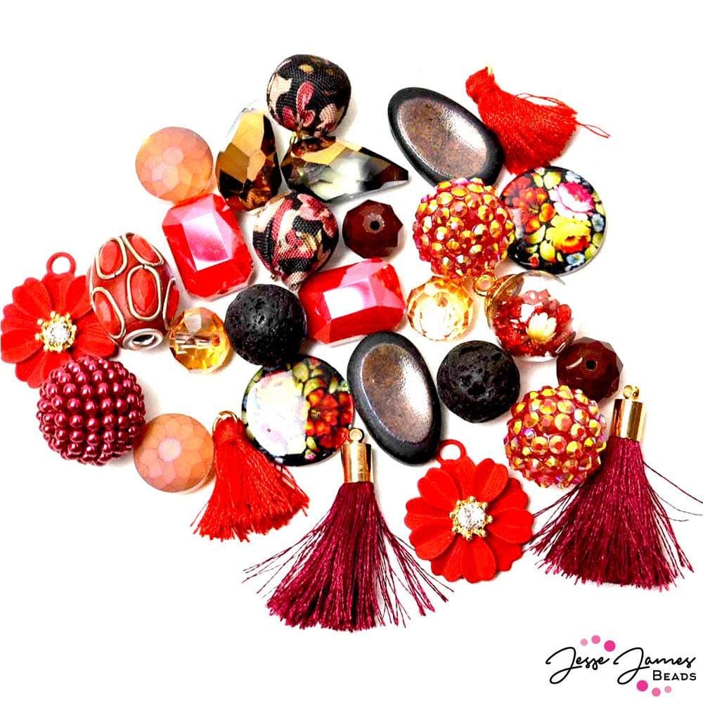 Goddess Pele Inspiration Bead Mix