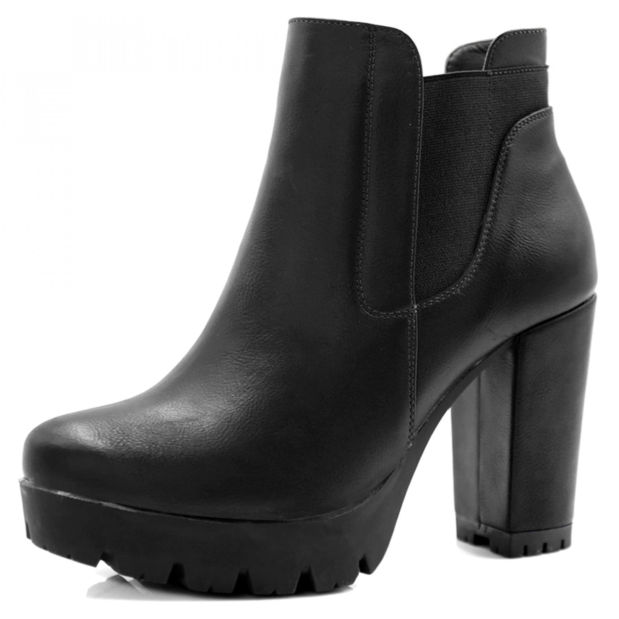 Women's Chunky High Heel Platform Ankle Boot