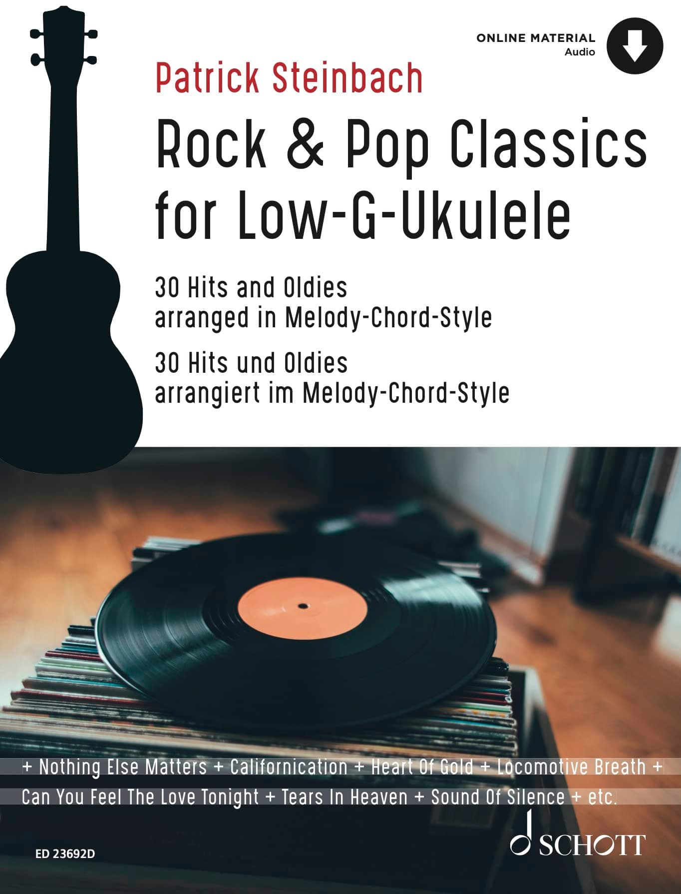 Rock & Pop Classics for "Low G"-Ukulele: 30 Hits and Oldies arranged in Melody-Chord-Style. ukelele (Low G tuning). Recueil de chansons.