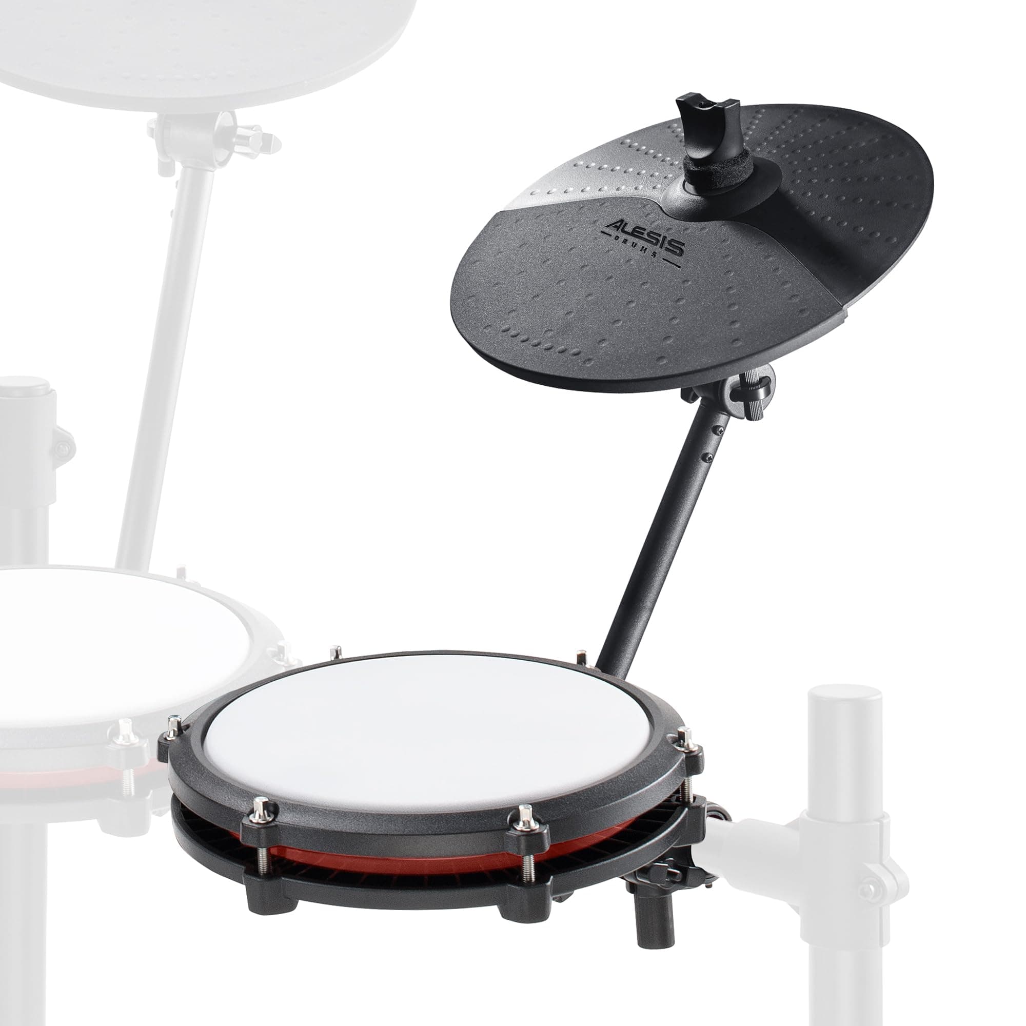 Alesis Drums Nitro Max Expansion Pack - Electric Drum Kit Expansion for Nitro Max with Mesh Tom Pad, 10" Cymbal with Choke and Connection Cables