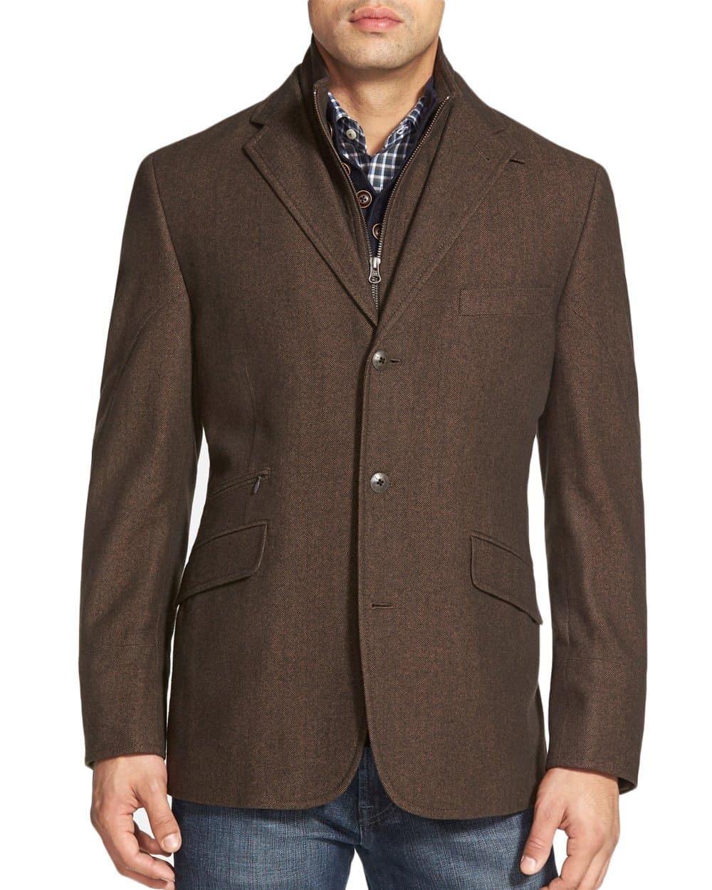 Ritchie Brown Herringbone Hybrid Sport Coat