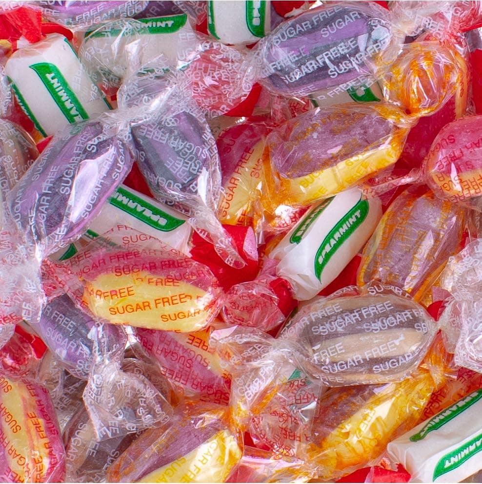 Assorted Sugar Free Boiled Sweets - Wrapped Sugar-Free Boiled Sweets Mix Selection - 500 Gram Bulk Bag - 500g - Assorted Sweet Pick and Mix for Parties, Gifts, and Sharing.