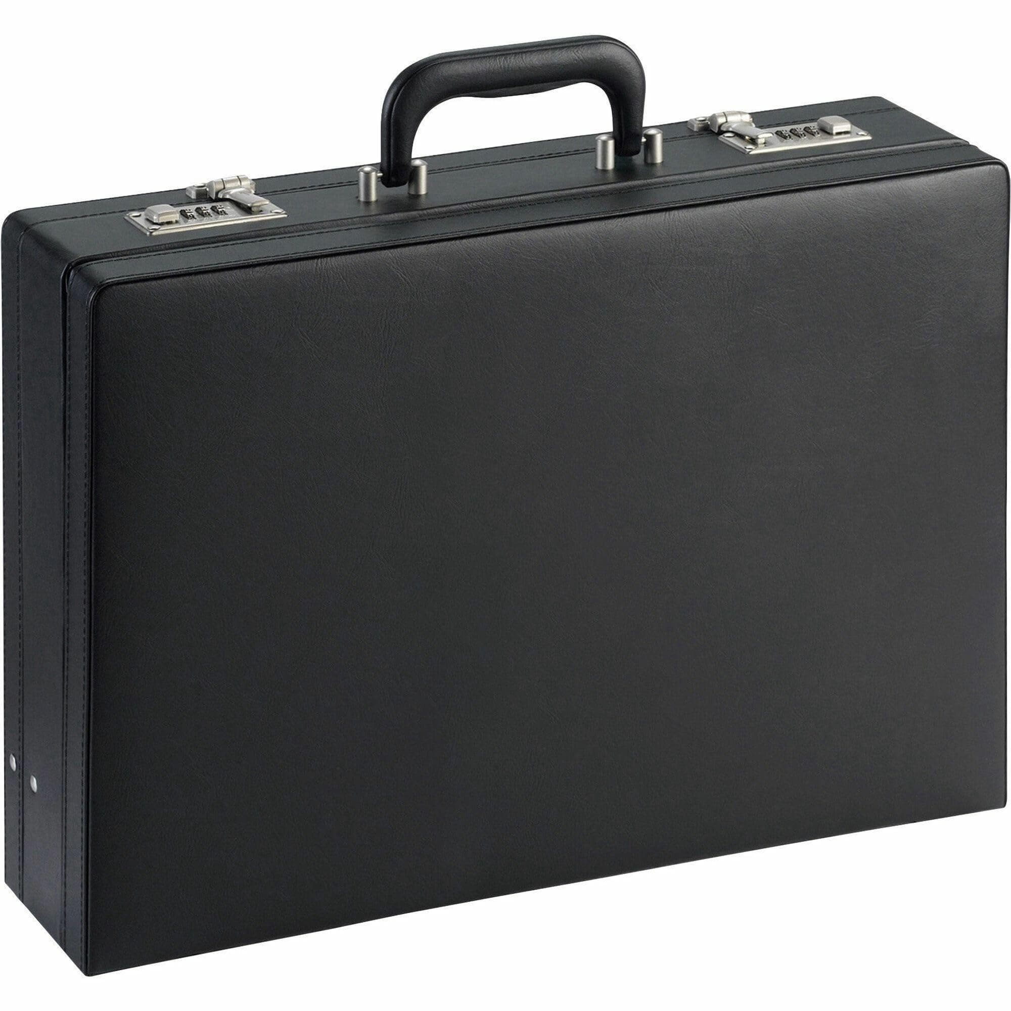 Lorell(R) Expandable Attache Case, 12.6 inches (32 cm) .H x 17.3 inches (44 cm) .W x 4.0 inches .D, Black