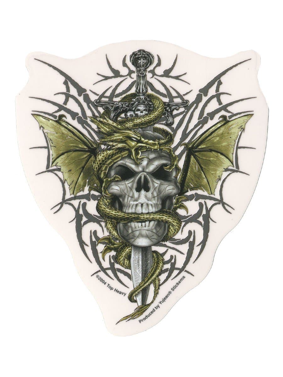 Top Heavy - Gothic Skull - Sticker / Decal