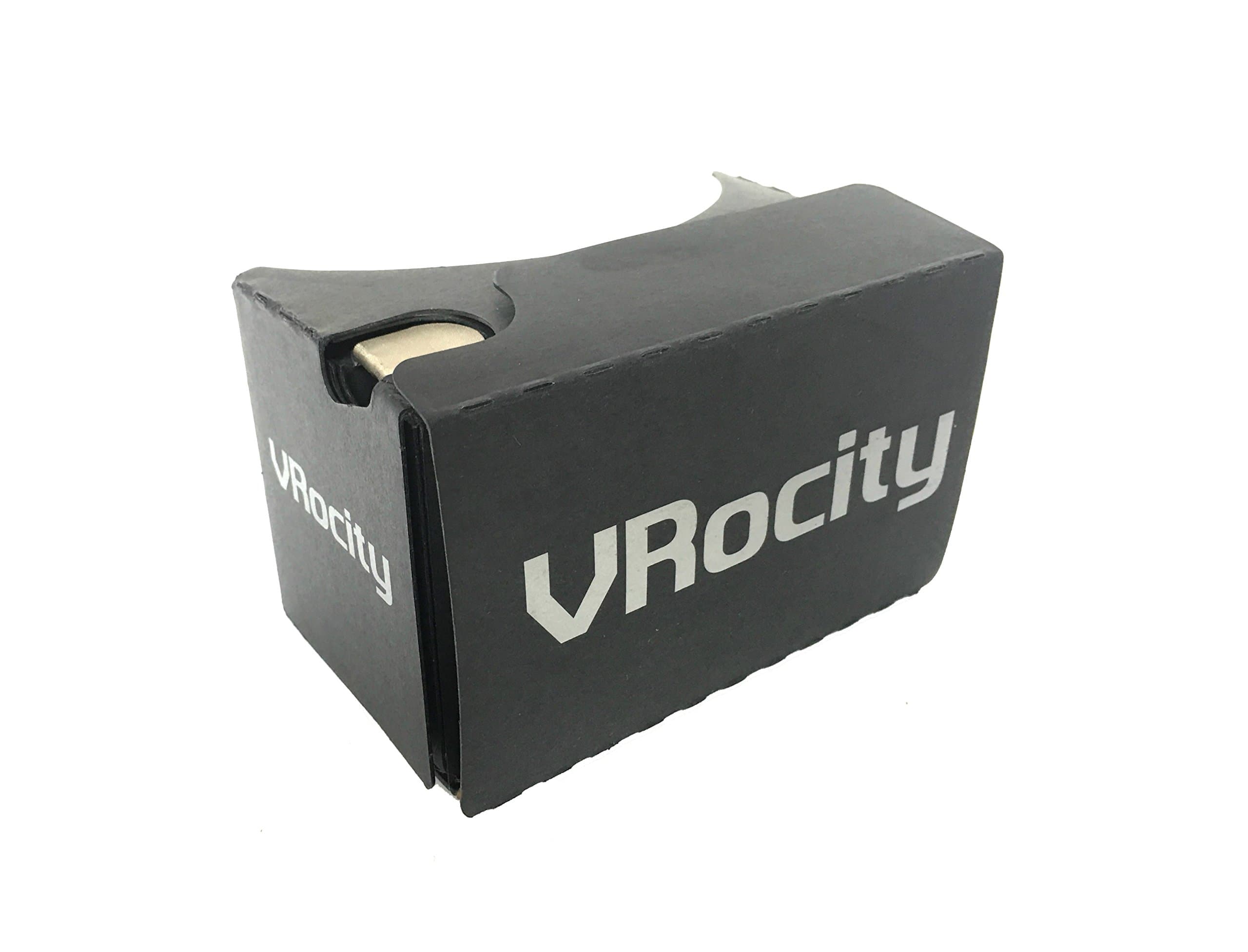 Google Cardboard V2.0 VR Kit | Fits Large & Small Displays | iPhone & Android Compatible, Pre-Assembled | Premium Virtual Reality 3D Viewer Glasses Headset