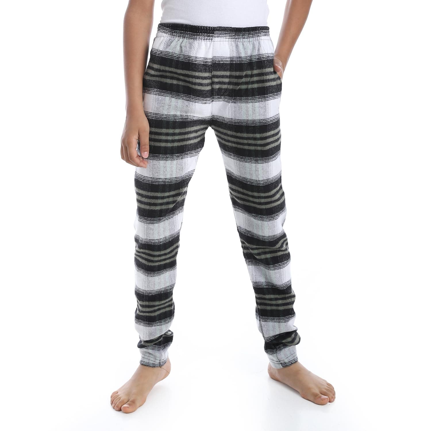Boys Regular fit Checkered Trousers Pants