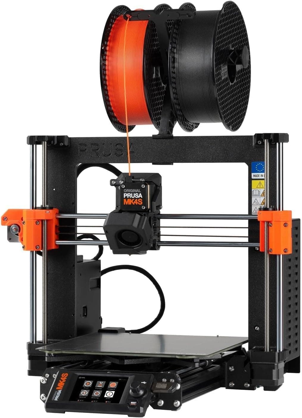 – Original Prusa MK4S 3D Printer, Ready-to-use 3D Printer, Assembled and Tested, Removable Print Sheets, 1kg Prusament PLA Spool Included, Print Size 25x21x22 cm