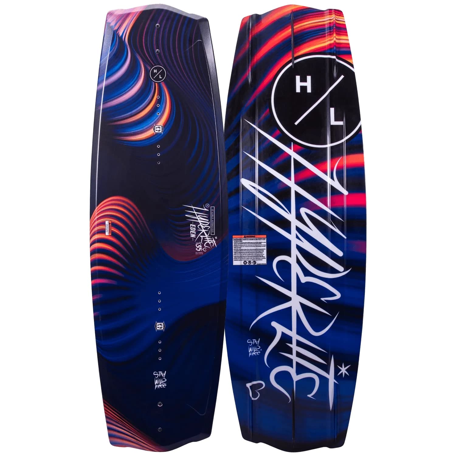HyperliteEden 2.0 130cm Wakeboard - Black - Biolite 3 core - Satin Flex
