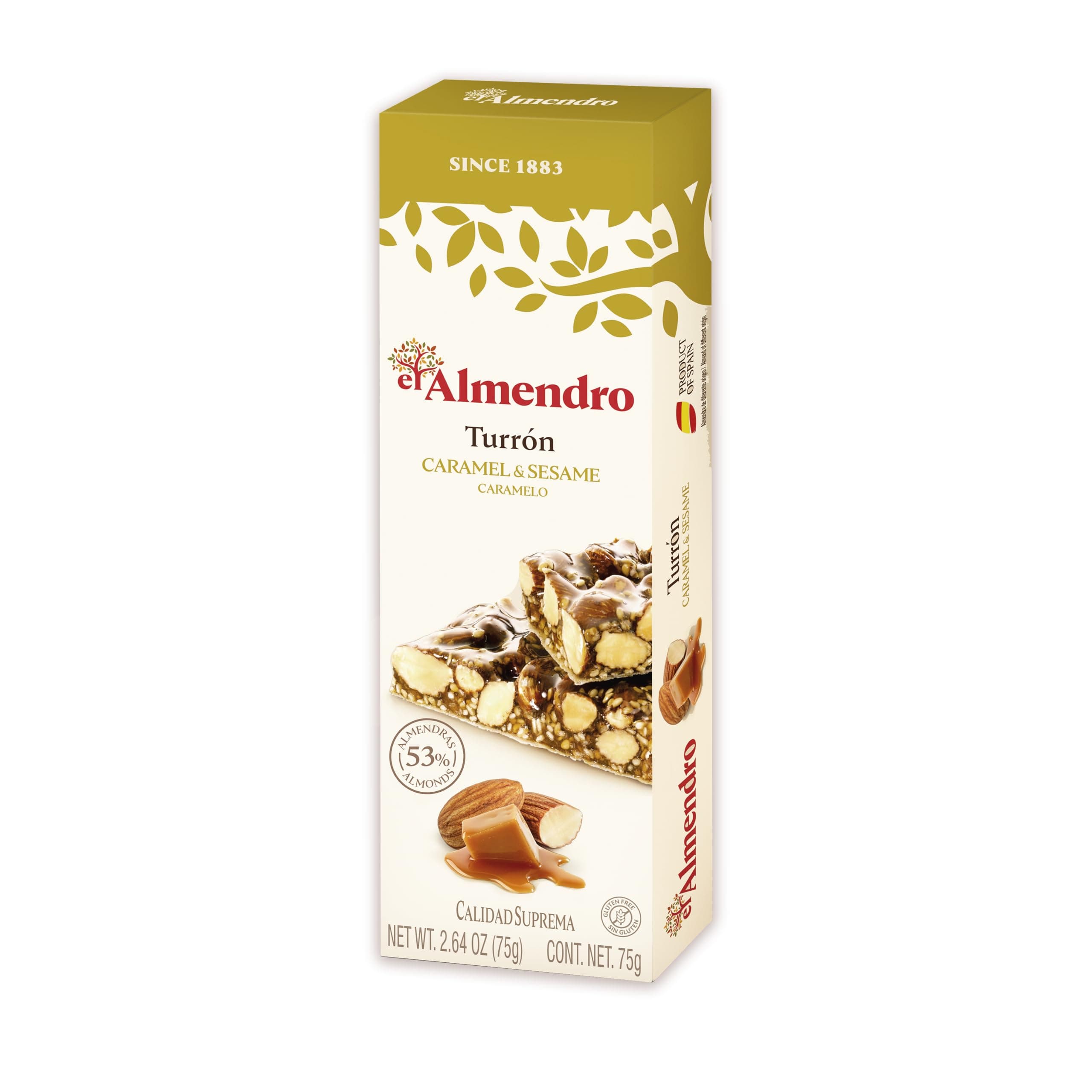 El Almendro Turron De Caramello 75 Grams