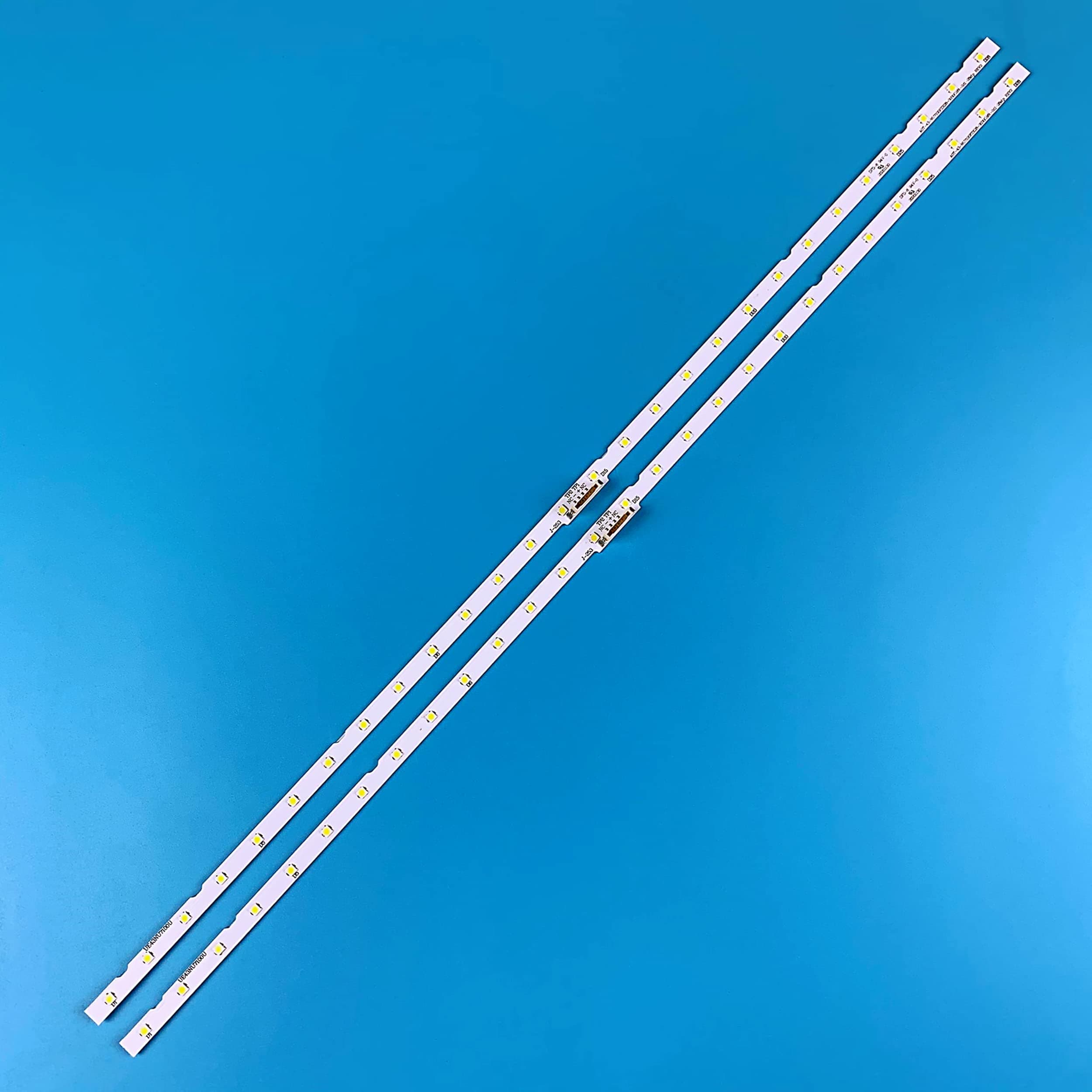 PANMILED 2 Pieces LED Backlight Strips for Samsung 43'' TV 43NU6900 UN43NU6900FXZA UN43NU6900BXZA UN43NU6950BXZA UN43NU7100FXZA UE43NU7120U AOT_43_NU7100F BN96-45954A