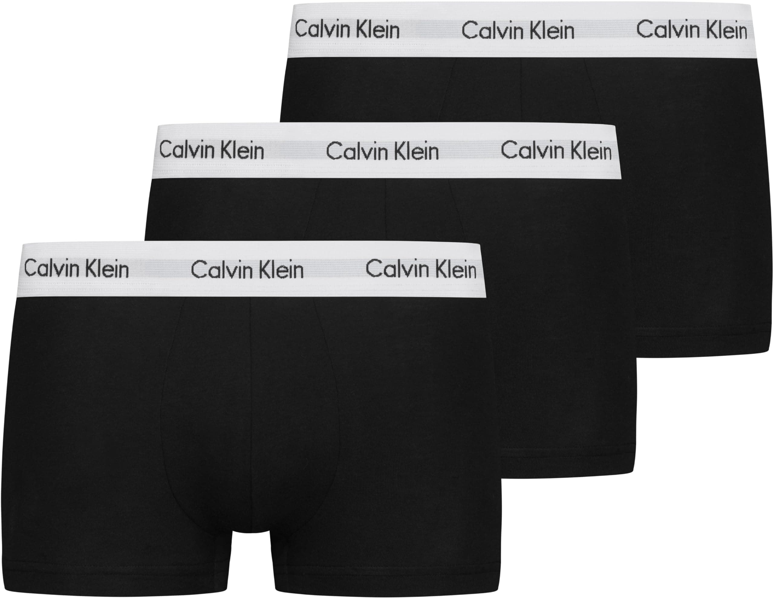 Men's 3 Pack Low Rise Trunks - Cotton Stretch Boxers