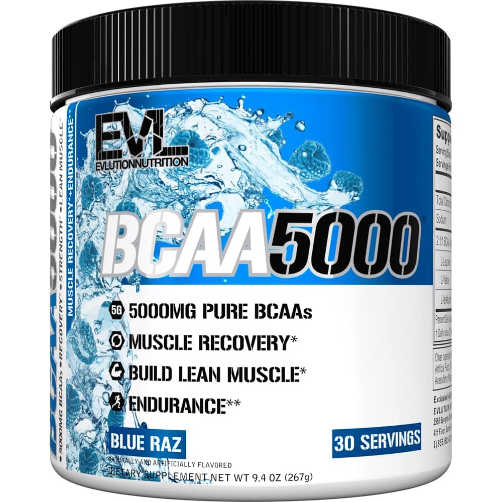 BCAA5000®, Unflavored, 10.58 oz (300 g), EVLution Nutrition
