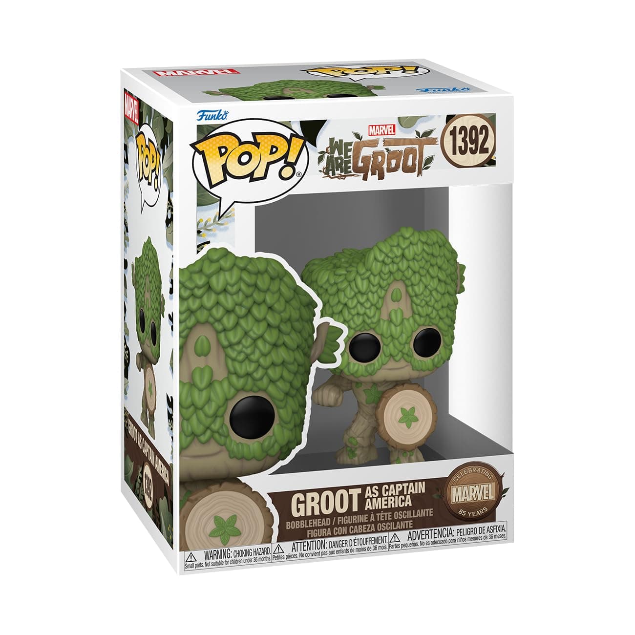 Funko POP! Marvel: We are Groot - Captain America - Groot Shorts - Collectable Vinyl Figure - Gift Idea - Official Merchandise - for Kids & Adults - TV Fans - Model Figure for Collectors and Display