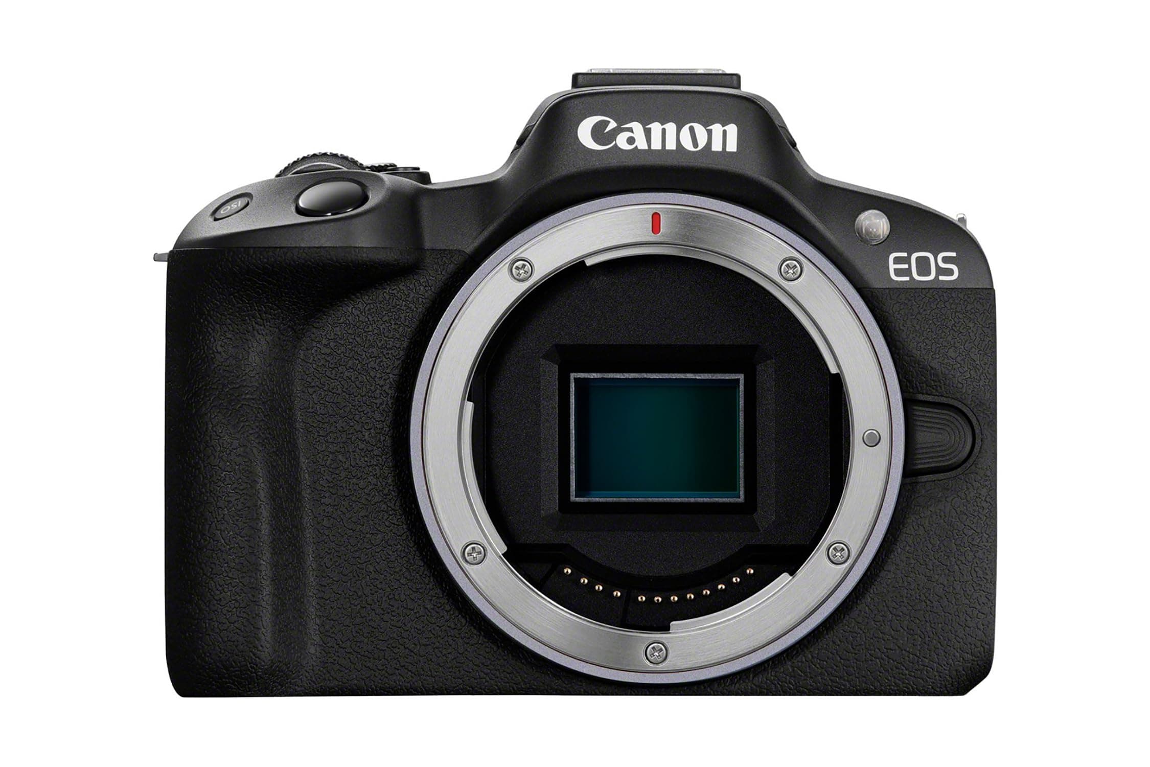 Canon EOS R50 - Compact Mirrorless Digital Camera - 24.2 MP, UHD 4K 30p Video - Dual Pixel CMOS AF II, APS-C Sensor - 15 FPS Continuous Shooting - Vari-Angle Touchscreen, Mic Jack - Bluetooth & Wi-Fi
