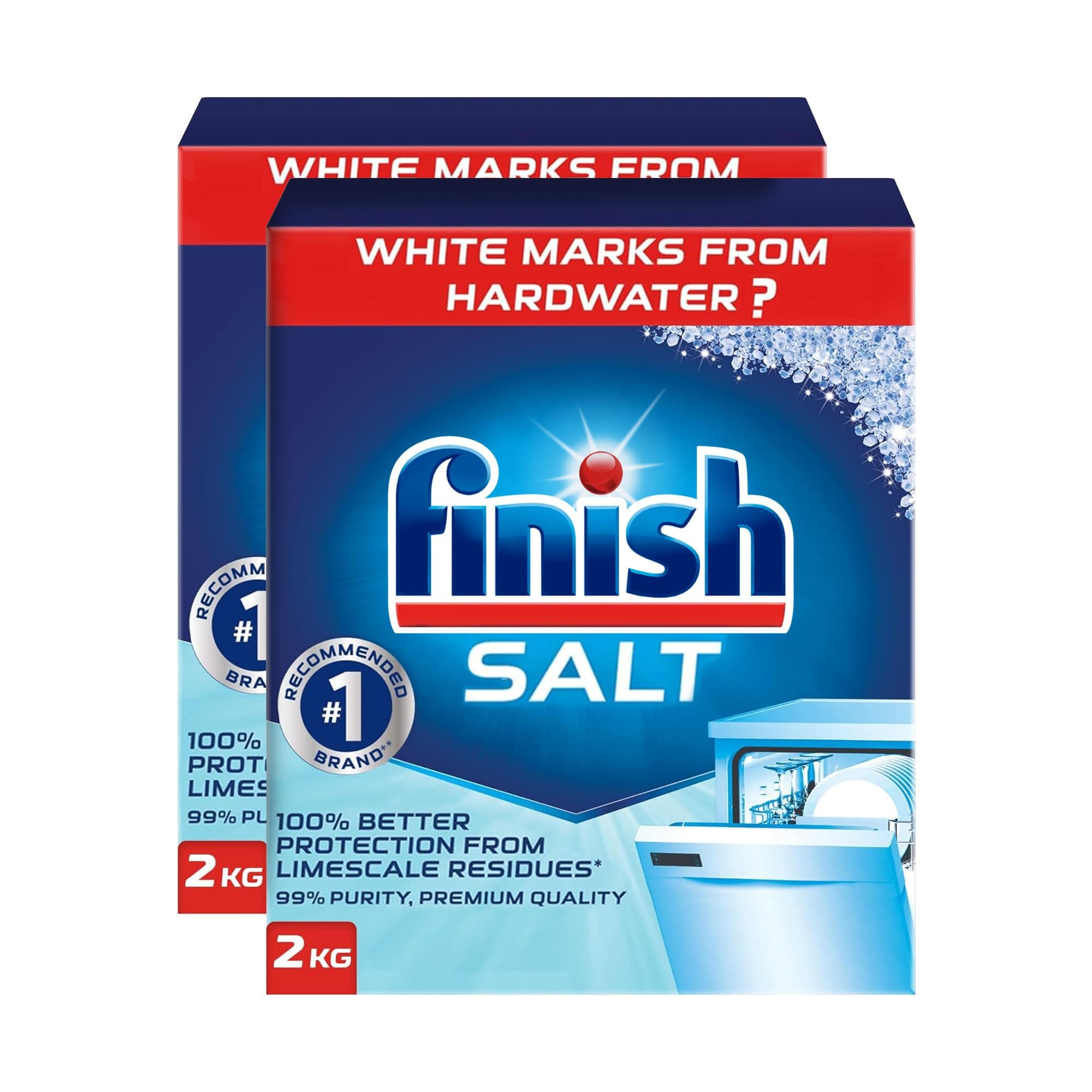 Dishwasher Salt, 2kg x 2