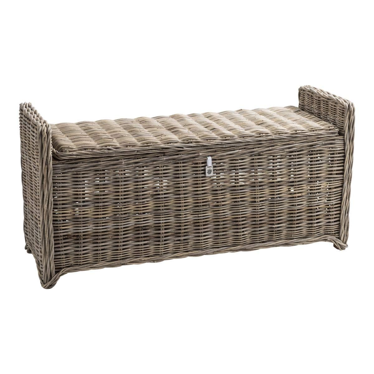 Key Largo Rattan Hallway Storage Bench