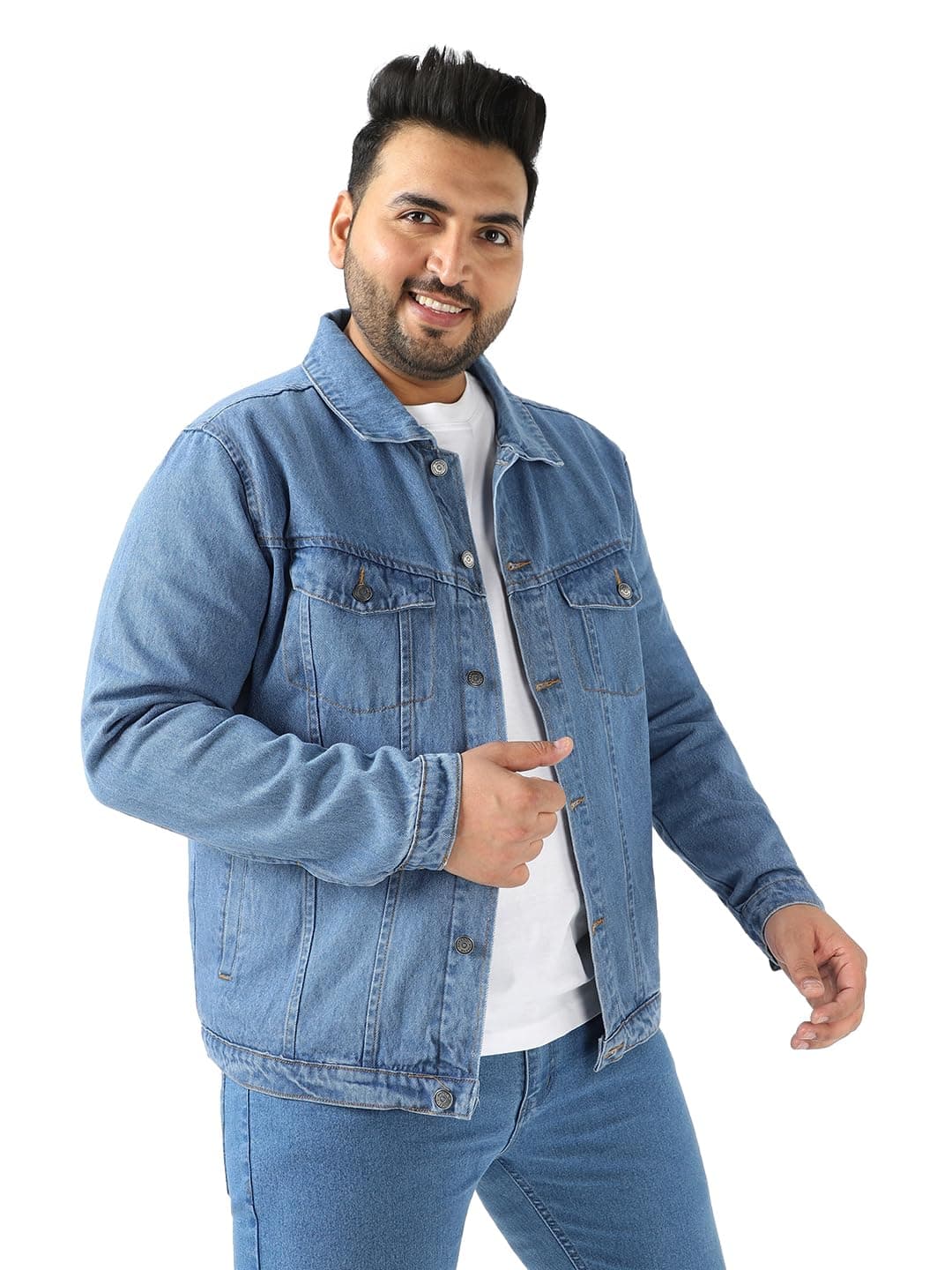 Men plusjaktp Denim Jacket (pack of 1)