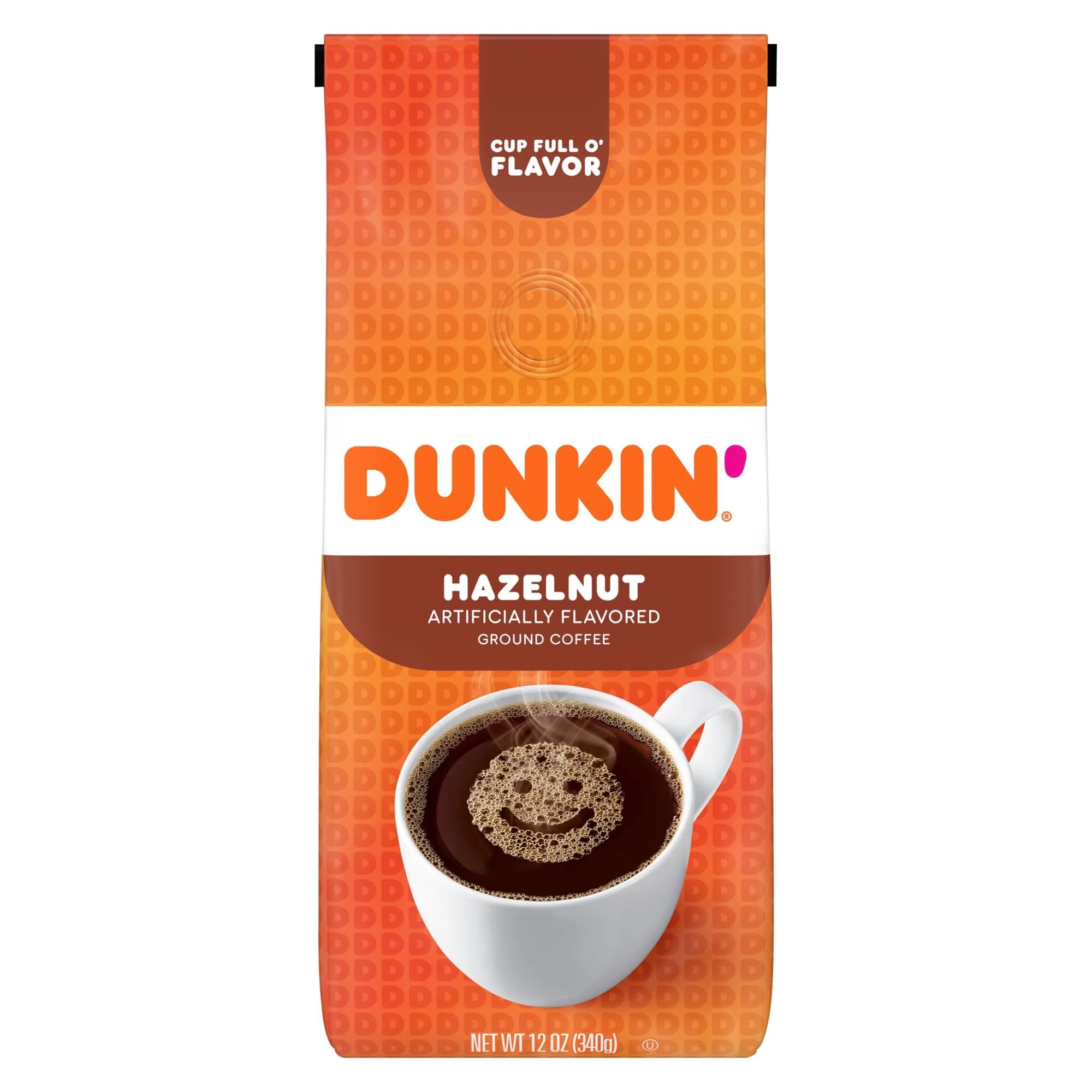 Dunkin' Donuts Hazelnut Flavored Ground Coffee,12 Ounce