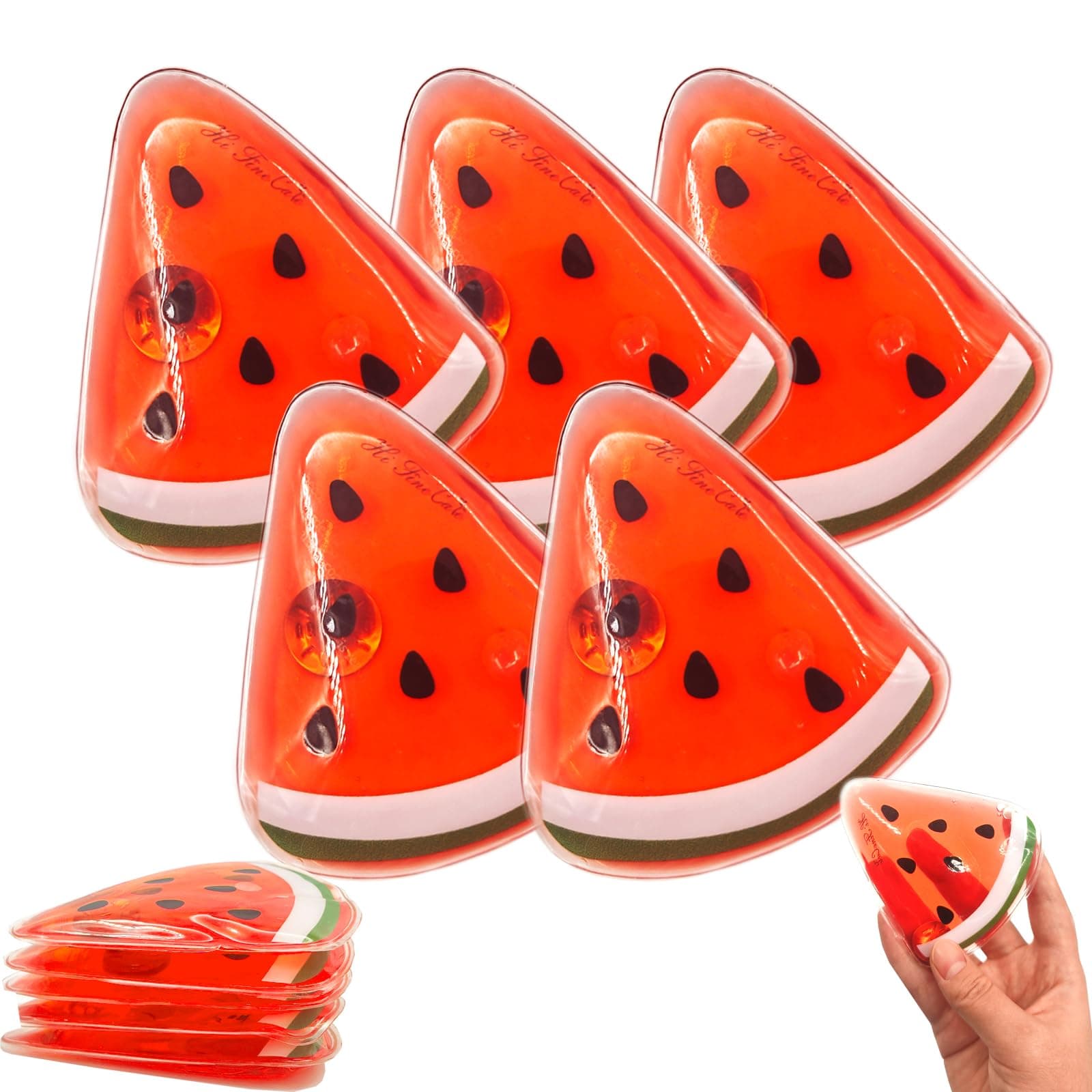 Icepac 5 Pcs Reusable Snap Heat Pack, Hand Warmers, Click, Pouch Gel, Cute Long Lasting Warmth for Camping, Outdoor