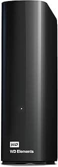 Western Digital WD 24TB Elements Desktop External Hard Drive for Plug-and-Play Storage, USB 3.2 Gen1 - WDBWLG0240HBK-NESN