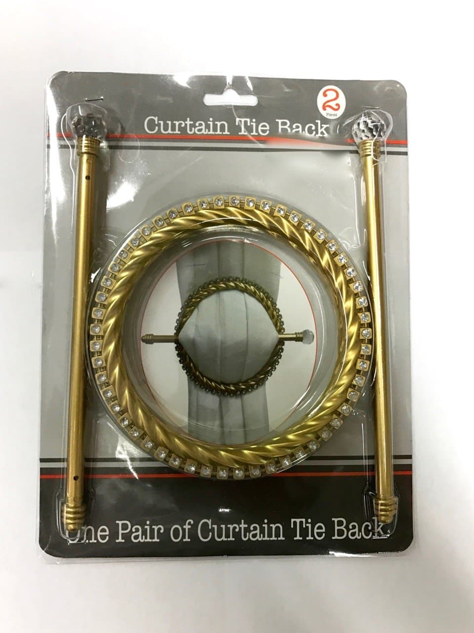 SALLY TEXTILES INC9101 Plastic Tieback Round, Gold