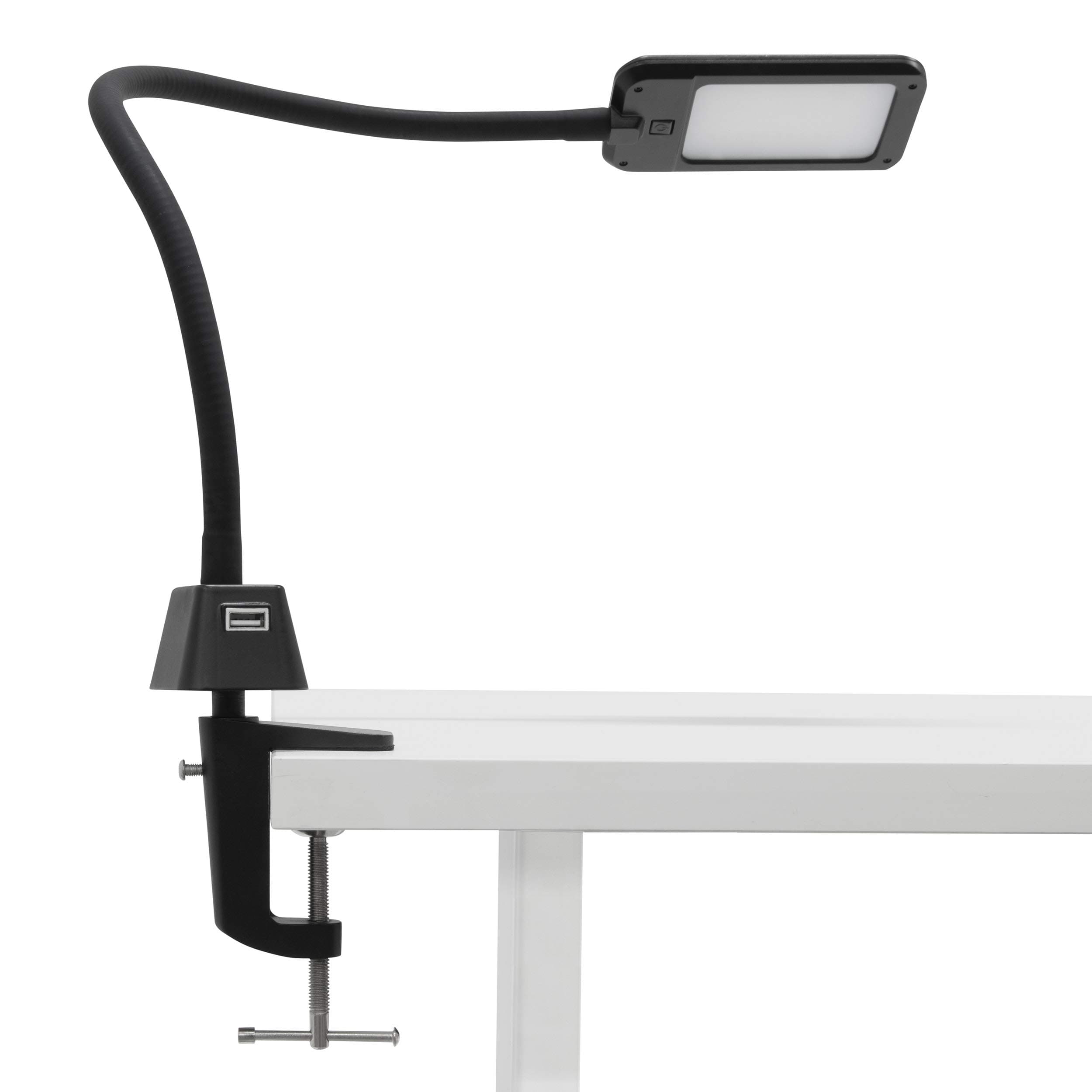 SD STUDIO DESIGNSLED Flex Lamp for Office, Art, Sewing, or Crafts with USB Charging Base, Black