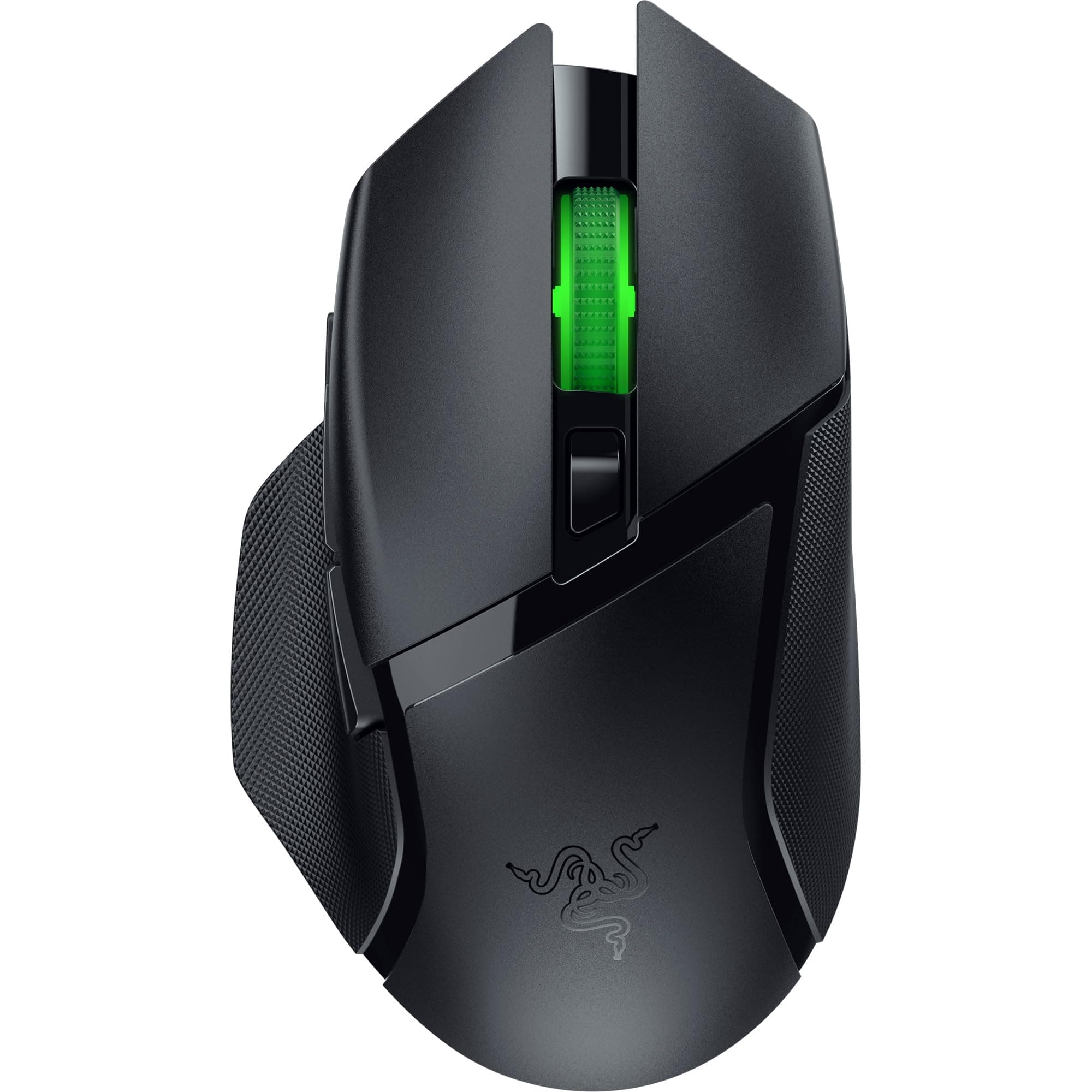 Razer Basilisk V3 X HyperSpeed Wireless Gaming Mouse: Bluetooth & HyperSpeed Wireless Compatible | 7 Programmable Buttons | 18000 DPI Optical Sensor - Matte Black - RZ01-04870100-R3A1