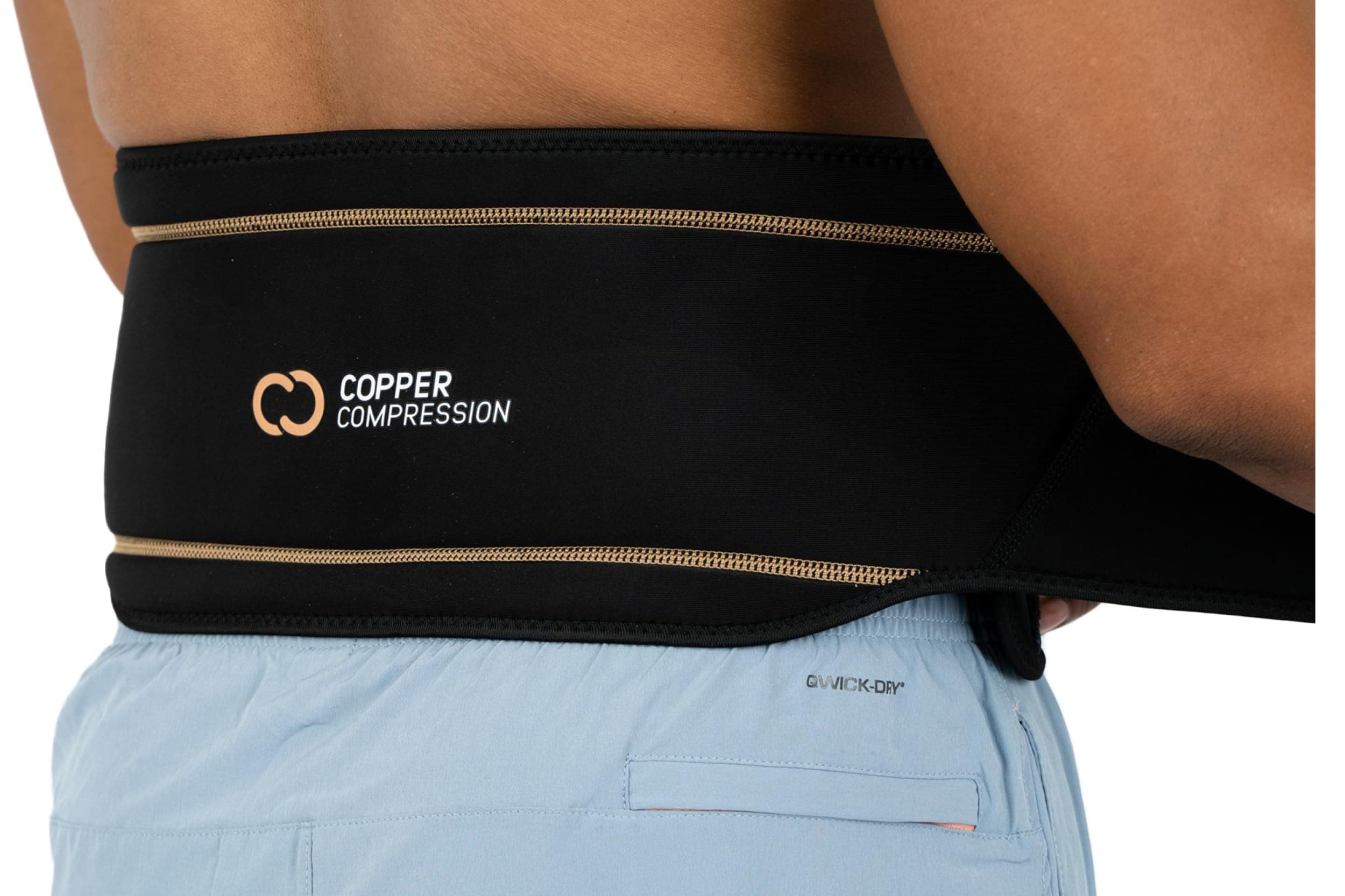 Copper Compression Lower Back Lumbar Support Recovery Brace - GUARANTEED Highest Copper Content & Highest Quality Copper! Great For All Activities! (Waist 39-50) Large- XLarge by Copper Compression
