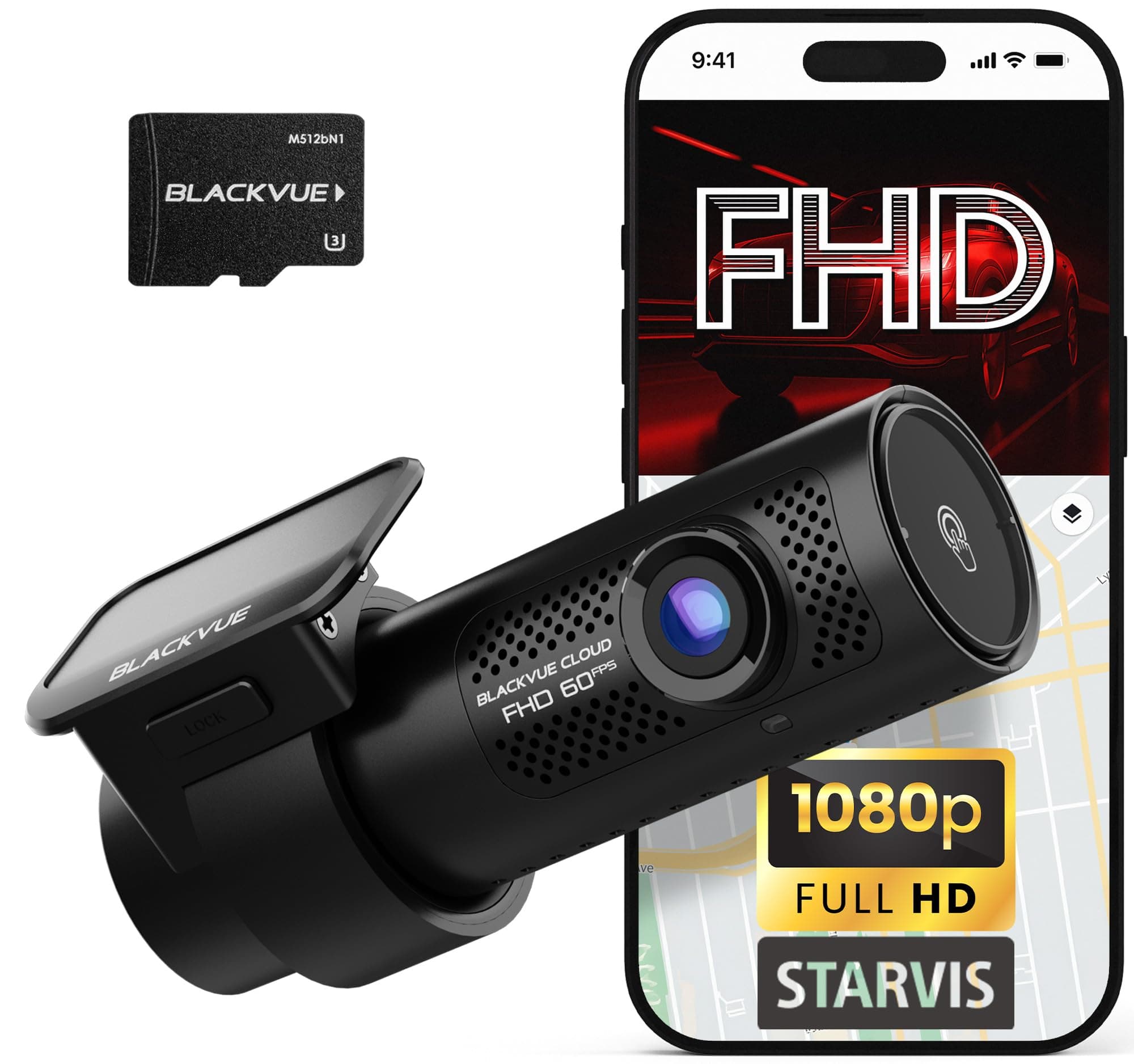 DR770X-1CH II 512GB Dash Cam – Full HD Front Camera, STARVIS Sensor, Enhanced Visual Clarity, USB-C Install, Effortless Video Playback via Wi-Fi, Cloud Remote Access, Smart Parking Mode