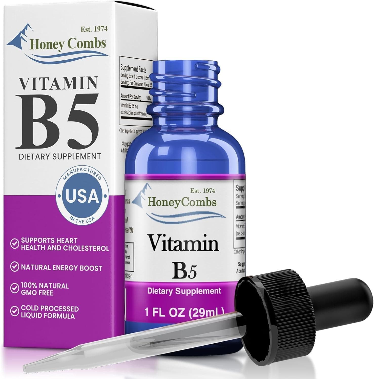 Vitamin B5 Extract Alcohol Free (Liquid), 1 oz