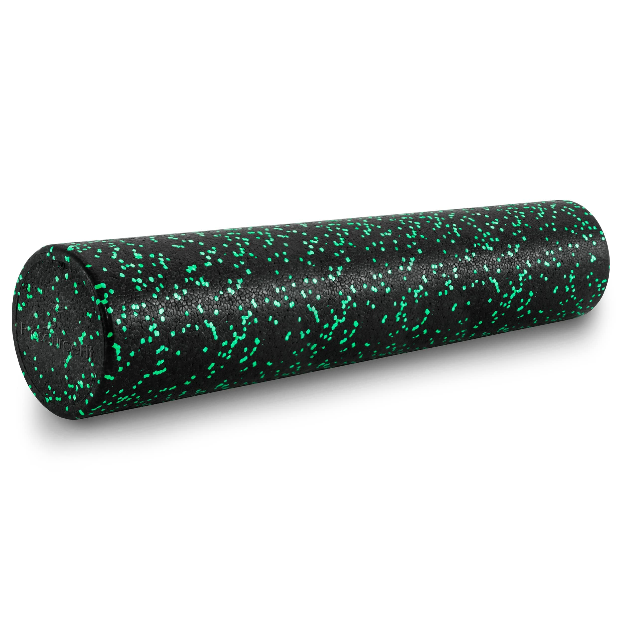 ProsourceFit High Density Foam Rollers 36 - inches long, Firm Full Body Athletic Massage Tool for Back Stretching, Yoga, Pilates, Post Workout Muscle Recuperation, Black/Green