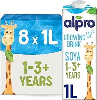 Soya Growing Up Drink - Plant-Based Long Life Dairy Free & Lactose Free Milk Alternative - 1L (Pack of 8)