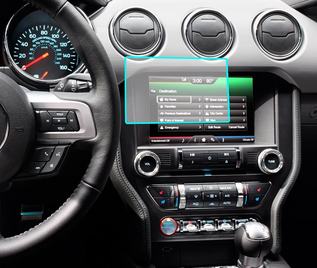 Protec Screen Protector Anti-Glare Accessory That fits Ford/Lincoln 8.0" [Fits Most Fiesta,Focus,Fusion,C-Max-Mustang-Taurus-Escape-Edge-Flex-Explorer-Expedition-F-150,F-250,F-350,F-450]