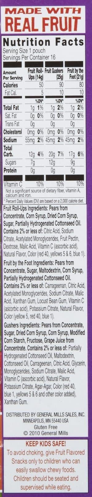 Fruit Snacks Variety Pack, 16 ct