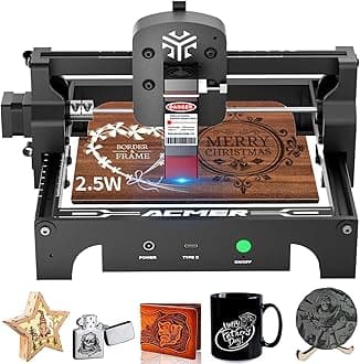 S1 Laser Engraver for Beginner Mini Laser Engraving Machine for Wood, Leather, Plastic, Laser Class4 (Black, S1 2500mW)